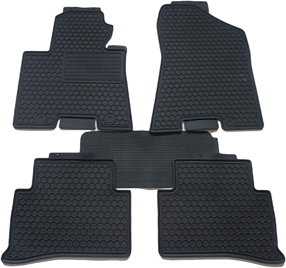 CARORMOKE Waterproof Car Carpet Floor Mats Rubber Trunk Mats All Weather Mats Floor Liners Black Compatible with 2016-2019 Kia Sportage