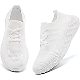 IQYNAM Womens Slip Resistant Work Shoes Tennis Running Fashion Sneakers Comfortable Athletic Gym Workout Slip on Shoes