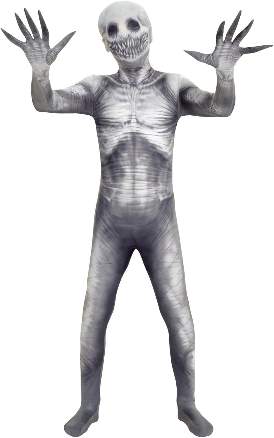 Morphsuits The Rake Kids Halloween Costume, Scary Boys, Fun Dress-Up Outfit for Halloween Parties Large, Grey/White - Image 5