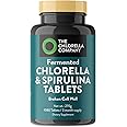 The Chlorella Company | Fermented Chlorella & Spirulina Tablets | Broken Cell Wall | 1,080 Tablets | Chlorophyll | Supergreens | Gluten-Free | Vegan | Non-GMO