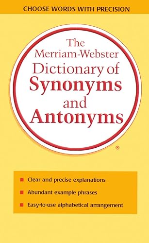 Download Merriam-Webster Dictionary of Synonyms and Antonyms PDF