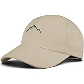 OUTDOOR SHAPING Mountain Embroidery Dad Hat - Soft Washed Cotton Unstructured Baseball Cap for Unisex Vintage Style