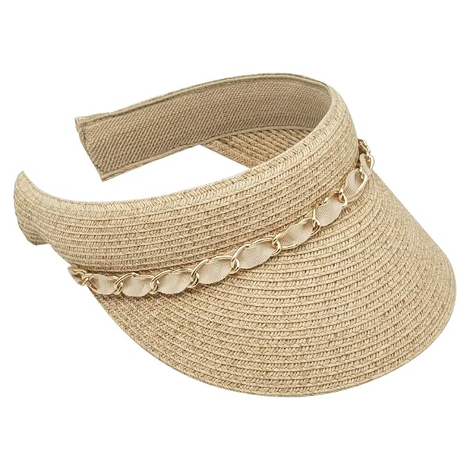 Buy Krono Krown Women's Clip On Visor Packable Short Brim Summer Beach