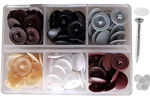 Persberg 120pcs Colorful Screw Cap Covers Assortment Kit, Waterproof Plastic Self-Tapping Caps Hole Covers for Phillips Screws Head, Cabinet, Decoration Tapping (251)