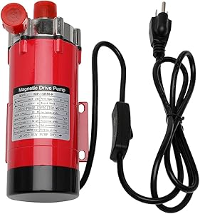 HARPOON Home Brewing Pump, MP- 15RM Magnetic Beer Water Pump,Stainless Steel 304 Food Grade, High Temperature Resistance with CE Certification, 110V US Plug, 1/2
