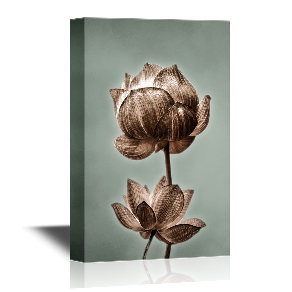 wall26 Canvas Wall Art Lotus Flowers Gallery Wrap Modern Home Decor