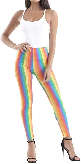 striped rainbow pants