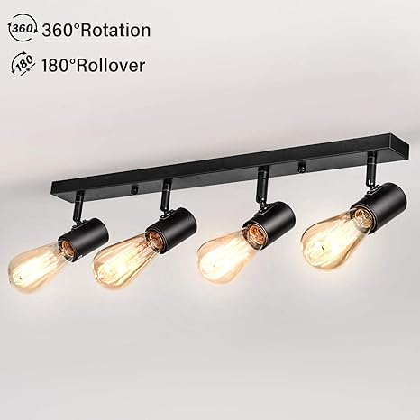 Defurhome Led Deckenleuchte Drehbar 4 Flammig Led Strahler