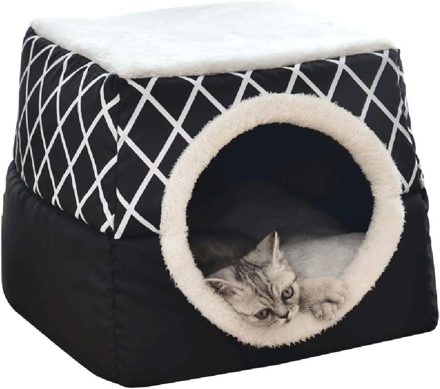 Kolylong® Hundebett Katzenbett Hundehöhle Hundehütte Tragbar Faltbare