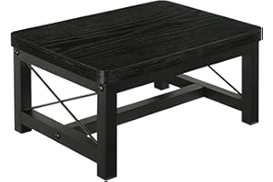 YINMIT Wooden Step Stool for Adults, Heavy Duty Step Stool for High Bed with Non-Slip Feet, Using for Bedroom, Living Room, B