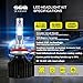 LED Headlight Bulbs H11/H8/H9 Conversion Kit (DOT Approved) SEALIGHT X2 Series DRL Low beam/Fog Light Bulbs - 16x CSP Les Auto Headlight LED Bulbs-8000LM 6000K Xenon White