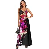 shengfan Plus Size Maxi Dresses Sundress for Women Loose Printed Adjustable African Beach Dress with Pockets