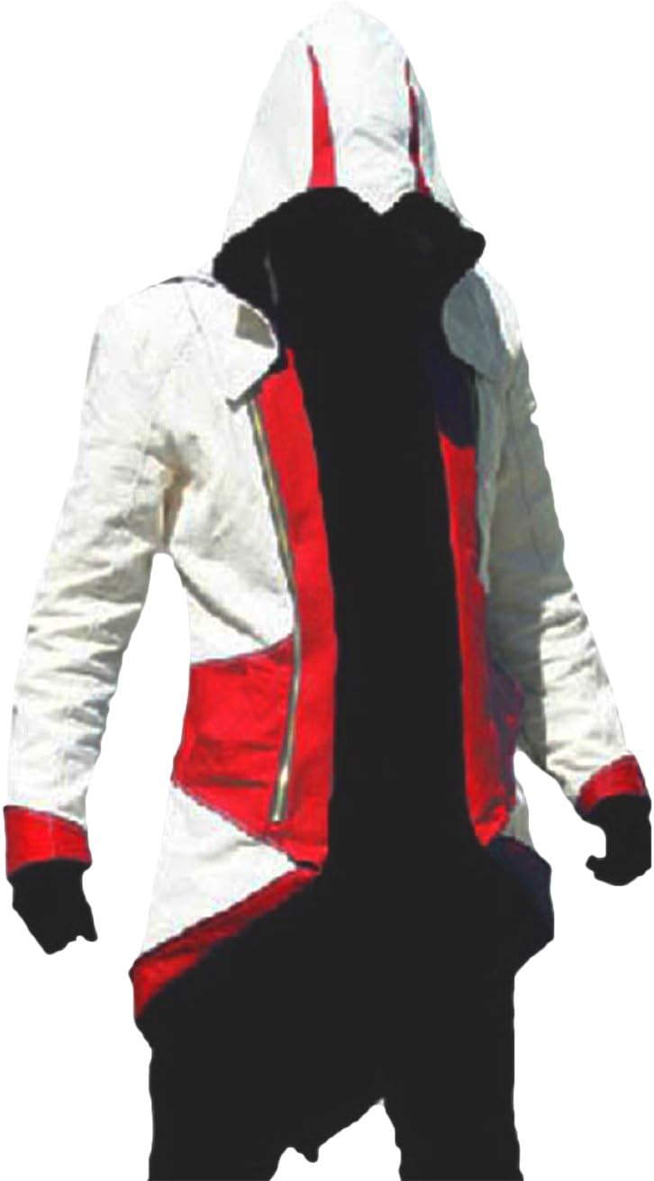 Men's Costume Hoodie Jacket Cosplay Coat with Attachable Hood