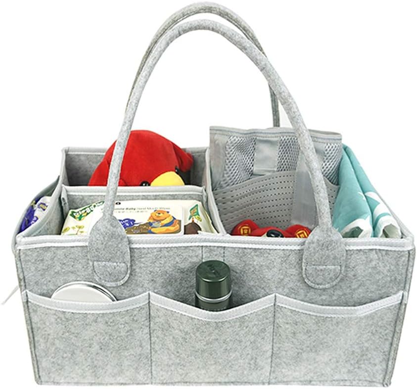 Le Change Surrui Panier De Rangement Pour Bebe Organiseur Chambre Bebe Rangement Pour Nurserie Range Couches Bebe Liste De Naissance Table A Langer Panier Cadeau Pour Fille Et Garcon Bleu Marin 33 23 18 5cm
