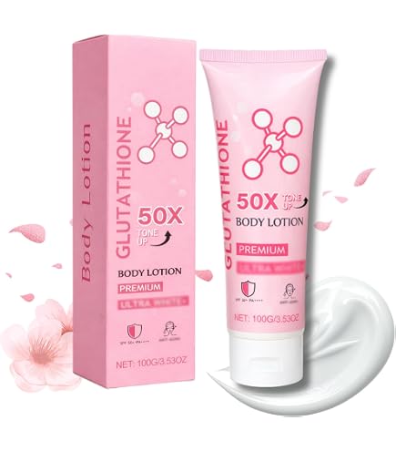 Glutathione 50x Tone Up Body Lotion, Glutathione 50x Tone Up Body Cream Premium Ultra White, Moisturizing and Soft Skin All (3PCS) Beauty & Personal Care