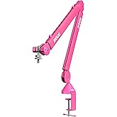 R&Oslash;DE PSA1+ Professional Studio Boom Arm with Spring Damping, Pink | Management (Pink)