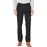 GBOY STUDIO Mens Straight Fit Casual Pants with Expandable Waist Flat Front Chino Pants