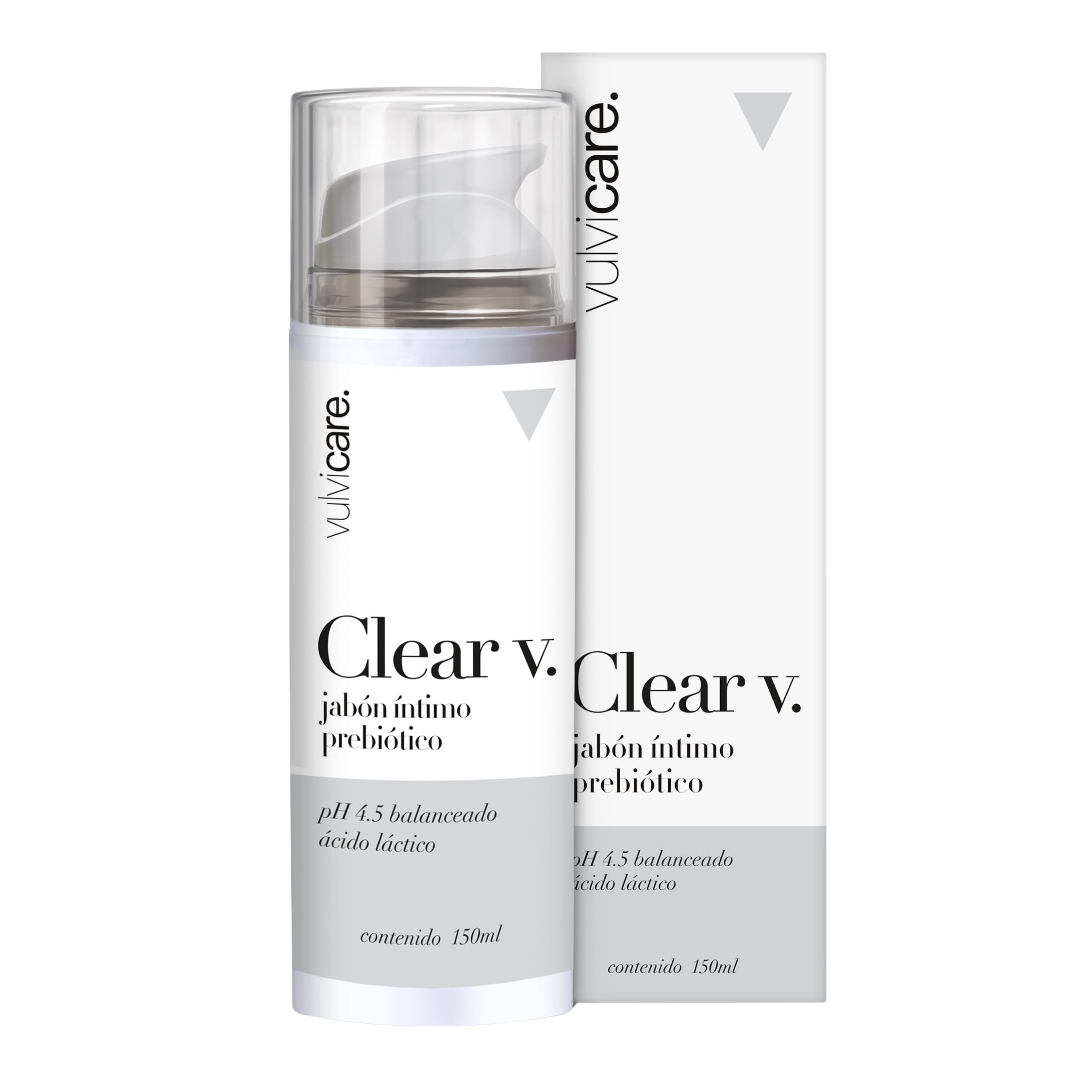Vulvicare Clear V – Gentle pH-Balanced Intimate Cleanser 150ml – With Lactic Acid for Sensitive Skin – Soothing and Refreshing Daily Care