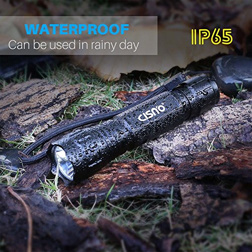 CISNO Portable Ultra Bright 1000 Lumens Tactical LED Flashlight with Upgraded Remote Pressure Switch and Offset Mount, Water Resistant Torch for Hunting Hiking Camping - Thumbnail 3