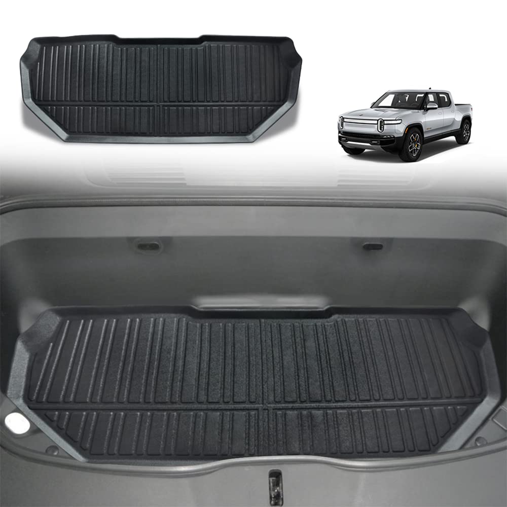 BestEvMod for Rivian R1T R1S All-Weather Front Trunk Mat TPE Material ...
