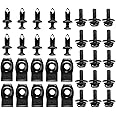 35PCS Engine Under Cover Splash Shield Guard Body Bolts, Bumper Fender Liner Push Retainer Fastener Rivet Clips, Universal Ex