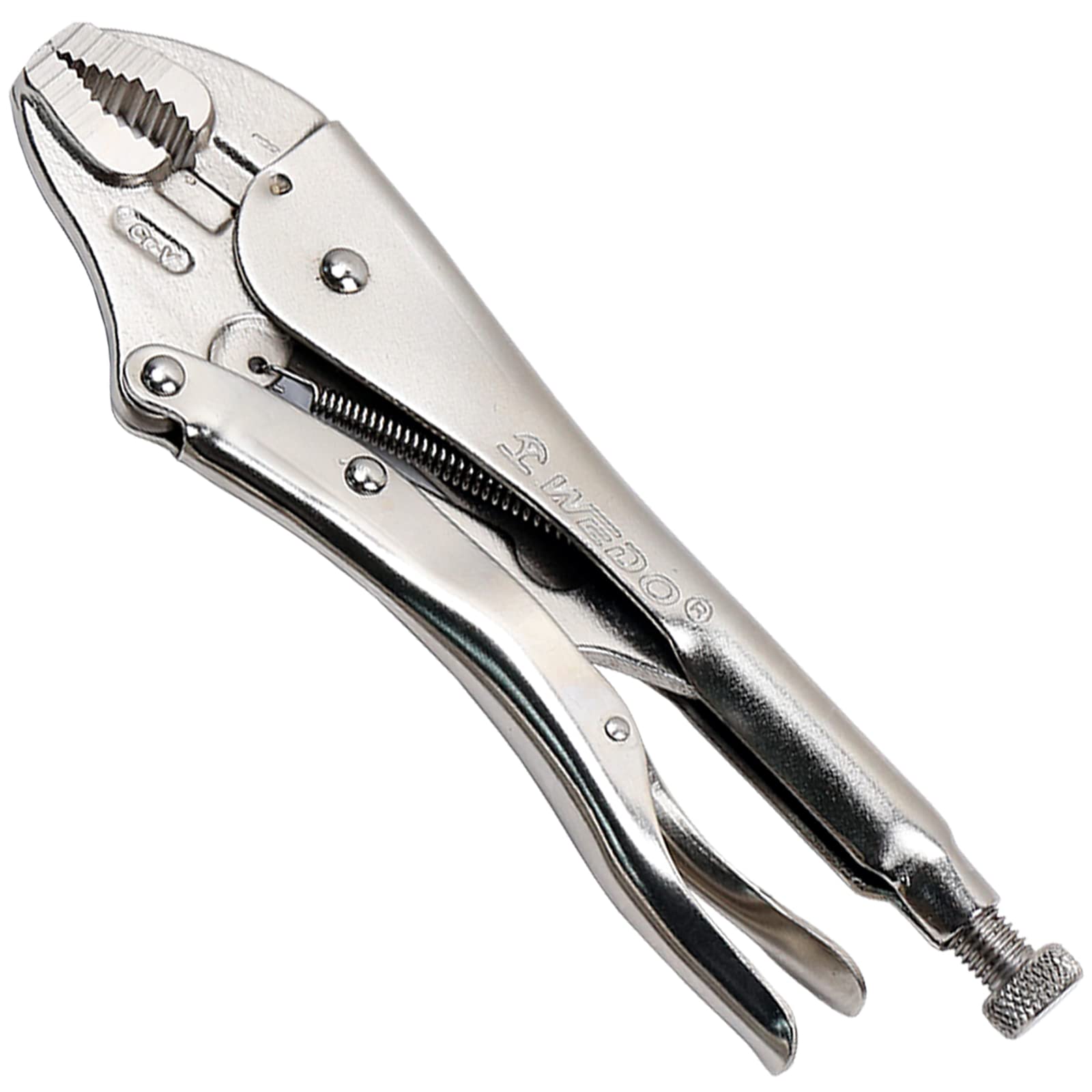 WEDO Curved Jaw Locking Pliers 12"(255mm), Mole Grip Curve Jaw Pliers, Quick-Release and Self-Locking, Chrome Vanadium Steel, Ideal for Electrical Pipeline Automobile Maintenance