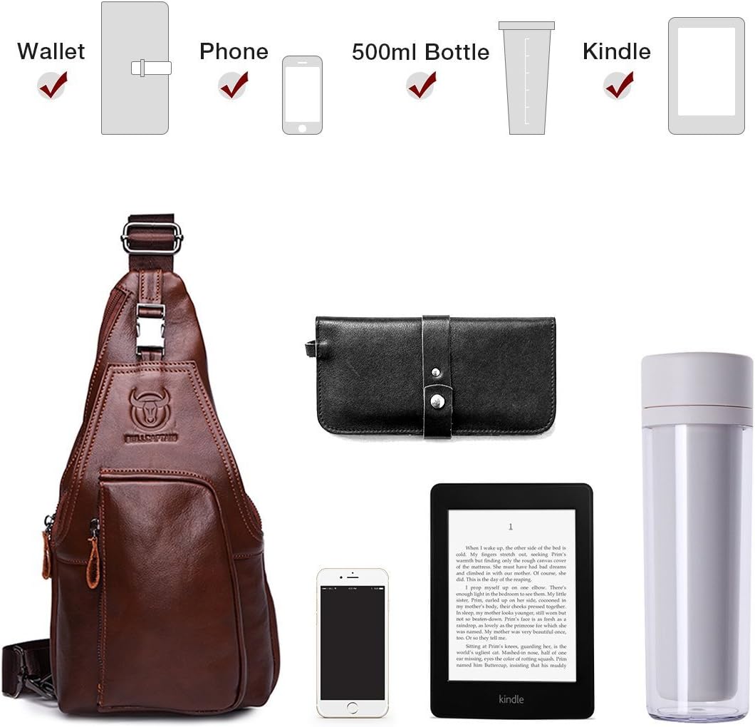 Novatech Men Genuine Leather Chest Bag - Image 4