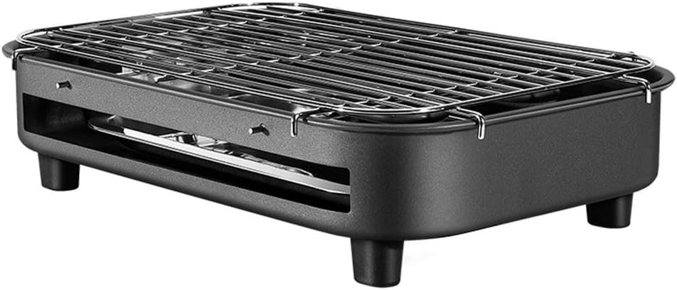 review HONGLONG Smokeless Electric Frying Pan,Electric Charcoal Grill,Barbecue and Frying Multi-Purpose Grill,Dishwasher Safe,One-Key Control,Suitable for Indoor, Garden