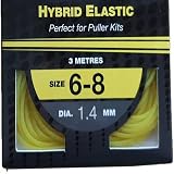 NUFISH Zipp Hybrid Elastic 3m Carp Pole Elastic 6-8 Yellow 1.4mm view 3
