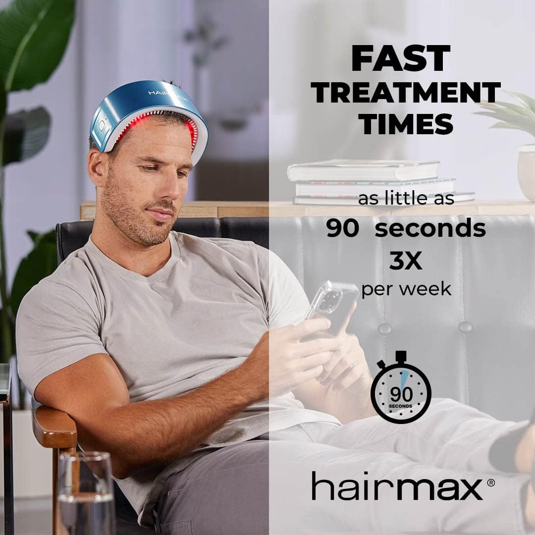 Hairmax LaserBand 82 - Hair Growth and Regrowth Treatment - Restores Natural Hair Cycle - Home-Use Medical Device With Medical Grade Lasers