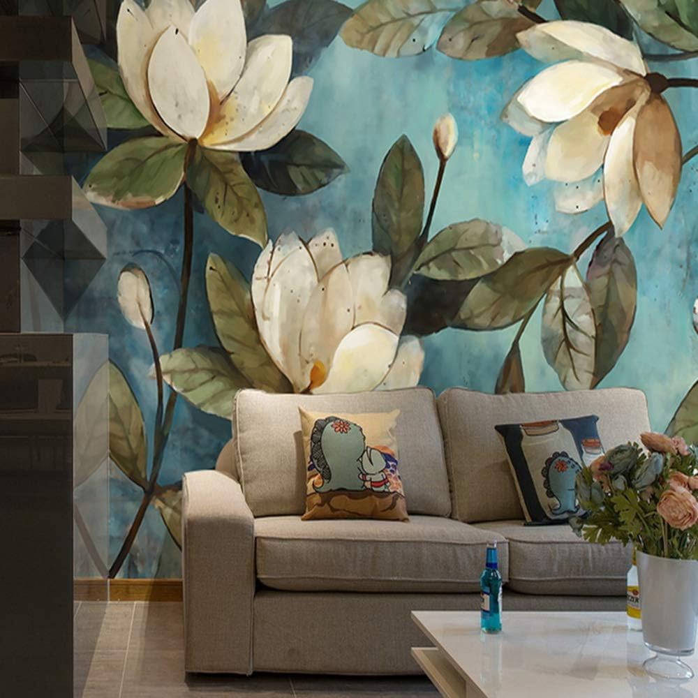 MILUSEN Papel pintado de flores de albaricoque papel pintado de