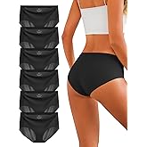 Memouniva Women's Seamless Underwear No Show Panties Invisible Ladies Hipster Breathable Briefs 6 Pack