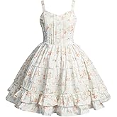 Women Gothic Lolita Dress Classic Summer Sleeveless Vinage Goth Lolita Dress Plus Size Anime Maid Cosplay Costume