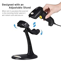 WoneNice Hands-Free USB Barcode Scanner with Stand