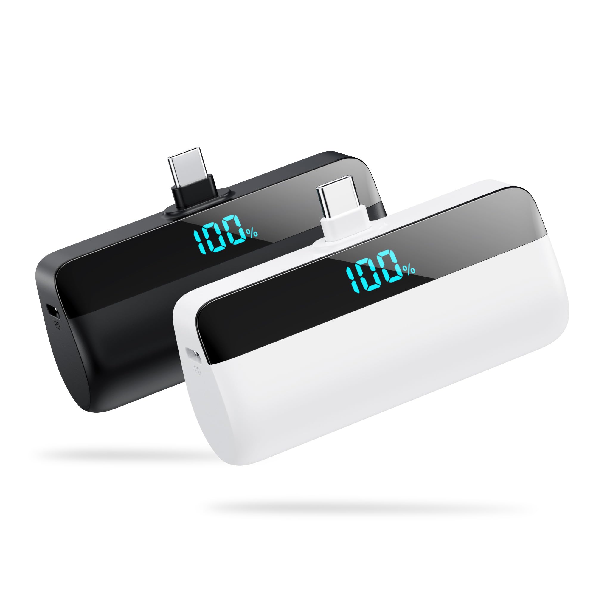 [2-Pack]Mini Portable Charger for iPhone 17/16/15,Upgraded 5500mAh PD Fast Charging USB C Power Bank,Travel Essentials Battery Pack for iPhone 17/17 Pro Max /Air/16 Plus/16/15 Series Galaxy Android