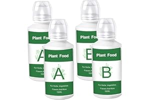 Hydroponic Plant Food 2-Pack Hydroponic Fertilizer AB Nutrient Formula for Growth in Your Indoor Water Garden Ideal Plant Foo