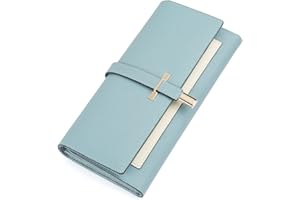 CLUCI Women Wallet Leather Trifold Large