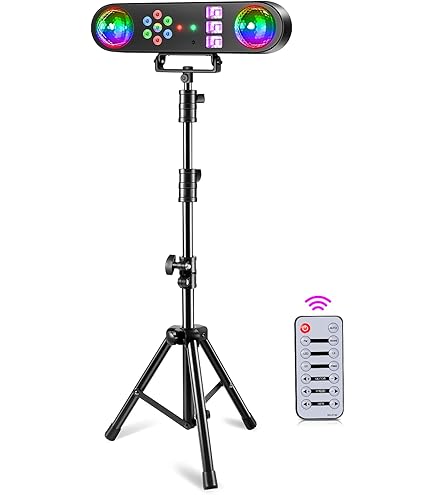 Amazon.com: DJ Lights with Stand, 4in1 Rotating Colorful Disco