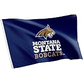Desert Cactus Montana State University MSU Flag - 3 x 5 Feet Bobcats Banner, Indoor/Outdoor Durable Fabric, 100% Polyester Design (Style 3)