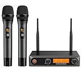 voijump Wireless Microphone,Professional Metal Dual