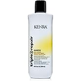 Kenra Triple Repair Shampoo | Targets & Repairs Weak or Broken Bonds | Split Ends | Damaged Hair | Bond Builder | Sulfate-Free