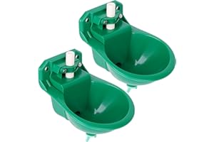 NAOEDEAH Goat Waterer, Livestock Waterer for Sheep Dog Piglet Calf Horse Farm Water Troughs for Livestock Automatic Water Bowl Plastic Drinking Bowl Water Dispenser 2 Pack