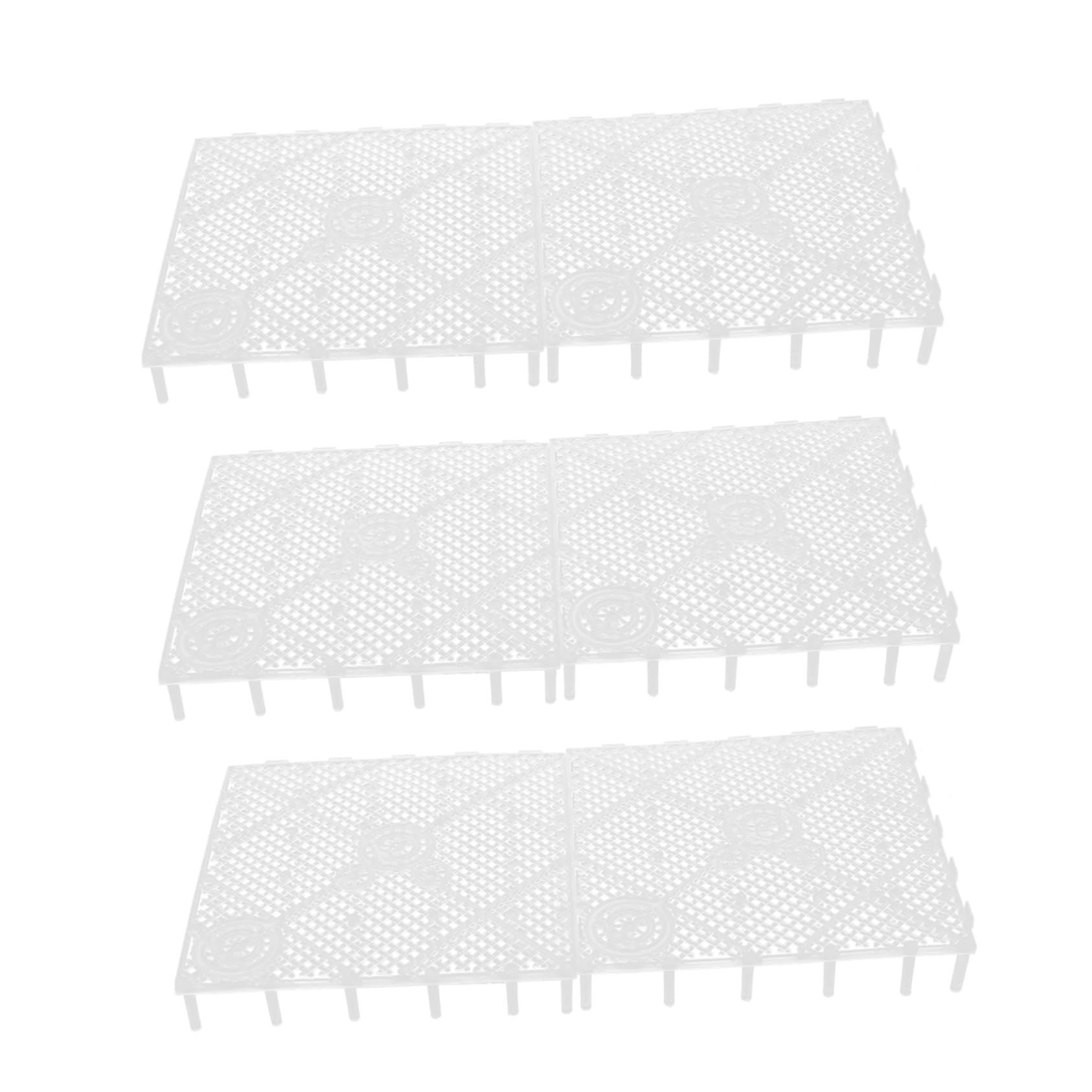 ABOOFAN 6Pcs undergravel filteration bottom Filter pad Reusable Plastic trays Bottom filter plate Wear-resistant Aquarium Divider Partition filter plate Splitter fish tank solation board