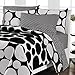 Loft Style Spot The Dot Modern Bedding Comforter Set, Black, Queen