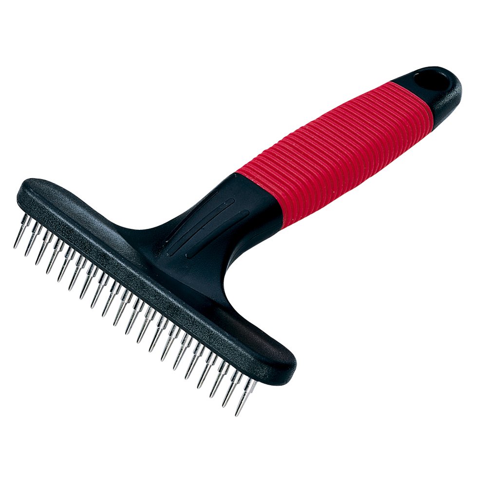 Ferplast Dog rake comb GRO 5846, Short rounded teeth, Pet undercoat grooming, Medium and long-haired animals, 14,8 x 11,4 x h 3 cm