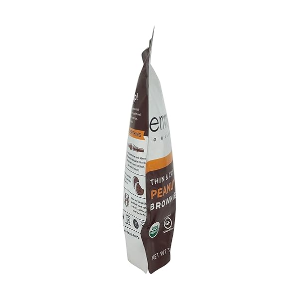 EMMYS ORGANIC PEANUT BUTTER BROWNIE SNAPS, 3.35 OZ