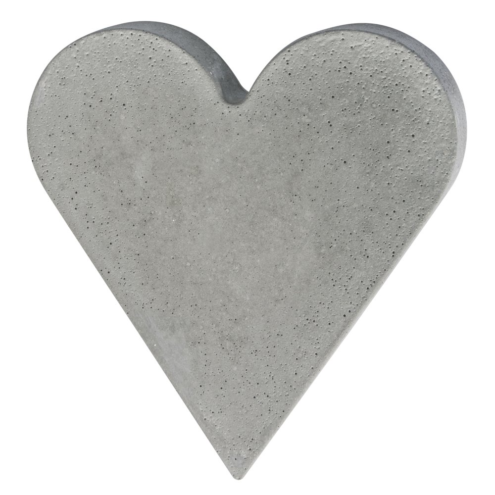 Rayher Heart-Shaped Casting Mould for Concrete Crafts, Clear Reusable Mould for Plaster of Paris, Sugarcraft and Chocolate, 18.5x20cm, 36078000