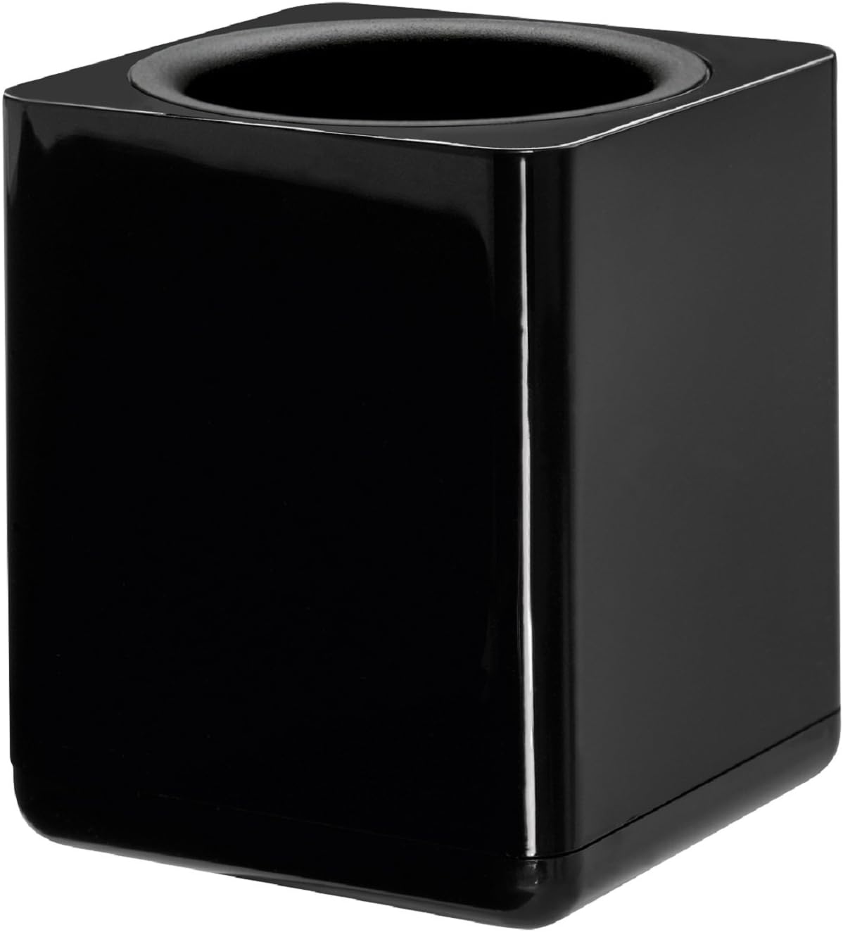 HAN 17653-13, i-Line pencil cup. Elegant, attractive accessory in premium quality, black, 17653-13 Stifteköcher i-Line - hochglänzend