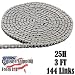 25H Heavy Duty Chain 3 FT with 1 Connecting Link, for Scooter, Mini Bike, GoKart primary