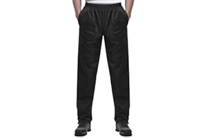 iCreek Men's Rain Pants Waterproof Over Pants Windproof Lightweight Hiking Pants Work Rain Outdoor for Golf, Fishing